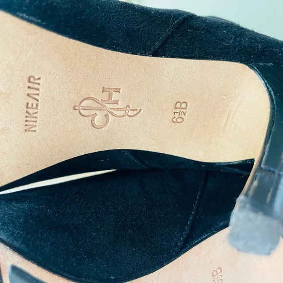 COLE HAAN NIKE AIR Black Suede Pull On Boots Size 6.5 B